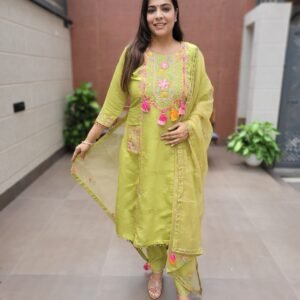 Chic Roman Silk 3PC Suit Set
