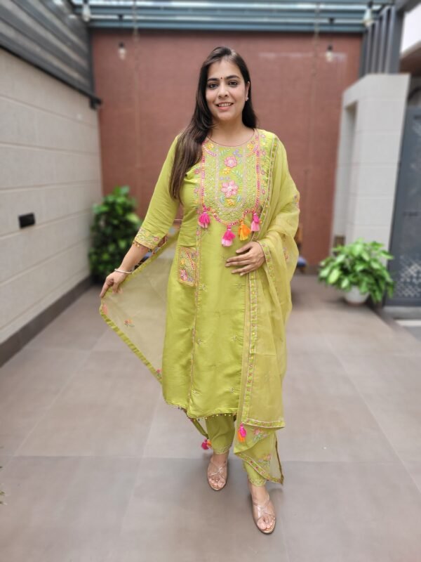 Chic Roman Silk 3PC Suit Set