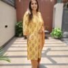 Cotton Suit Set with Crochet Lace Detailing