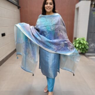 Tissue Crush Shimmer 3PC Suit Set