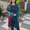 Cotton Suit Set with Applique