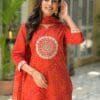 Bandhej Cotton Suit Set