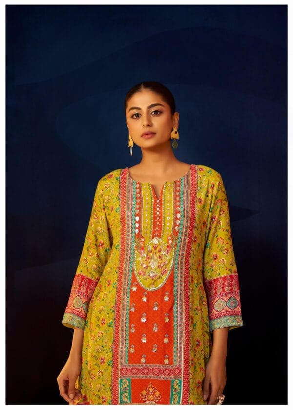 Pure Muslin A-Line 3PC Suit Set