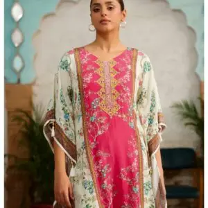 Natural Crepe Kaftan 2PC Set