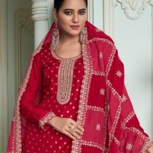 Russian Silk Jacquard 3PC Suit Set