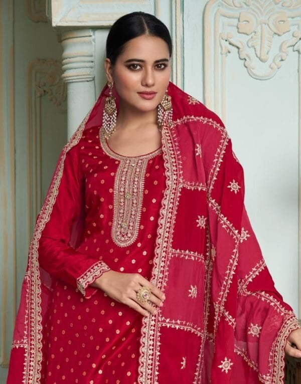 Russian Silk Jacquard 3PC Suit Set