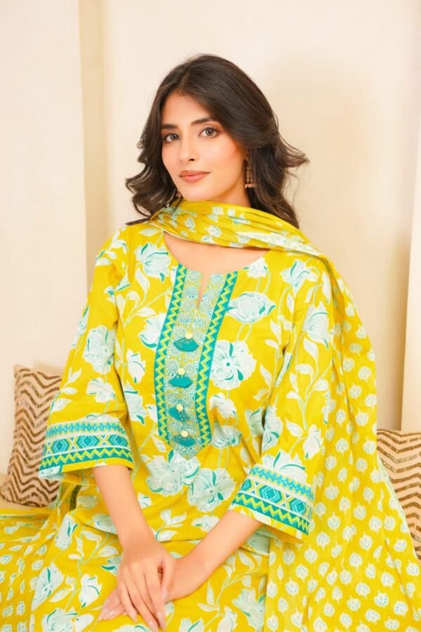 Cotton 3Pc Suit Set