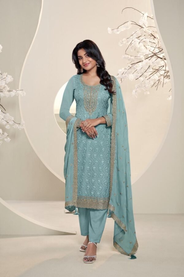 Organza Party Wear Suit