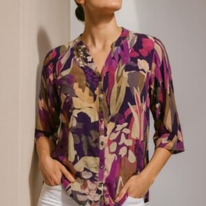 Natural Crepe Tunic Tops