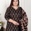 Plus Size Cotton Sequin Suit Set