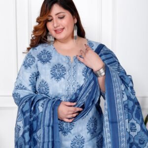 Cotton 3PC Plus Size Suit Set
