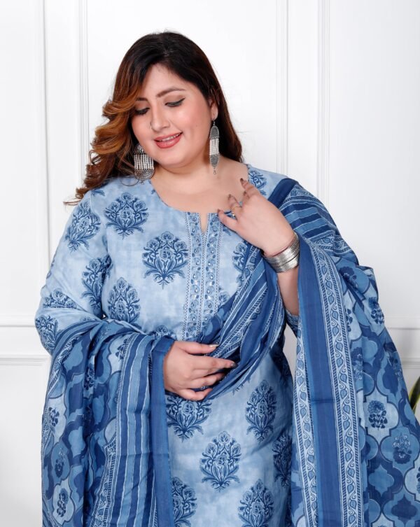 Cotton 3PC Plus Size Suit Set