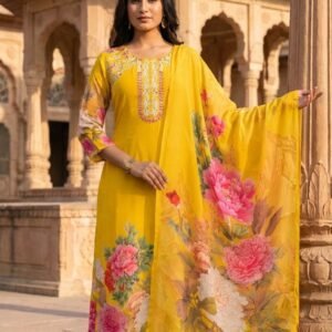 Crepe A-Line 3PC Suit Set