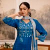 3PC Suit Set with Beads & Mirror Work