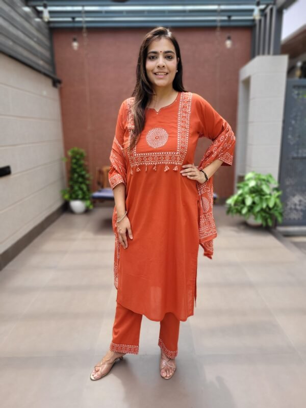 Cotton 3PC Set with Handwork