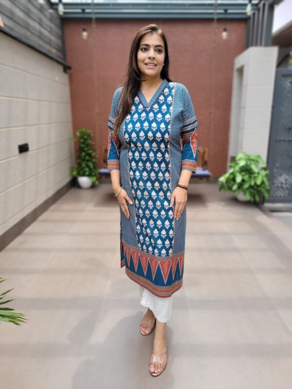 Cotton Kurta with Handwork Detailing