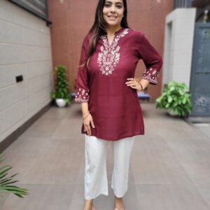 Rayon Tunic with Yoke