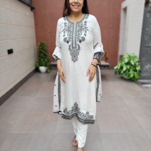 Pure Muslin Suit with Cotton Lining