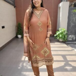 Organza Partywear 3PC Suit Set