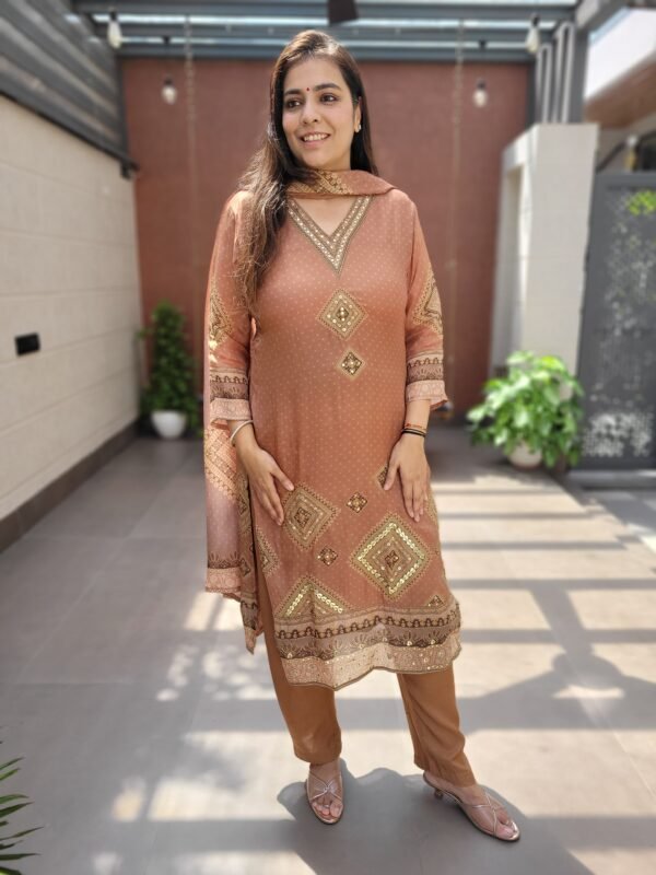 Organza Partywear 3PC Suit Set