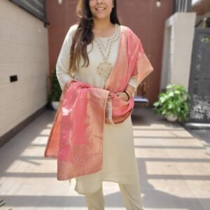Kanjivaram Partywear 3PC Suit Set