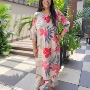 Cotton 2PC Set with Floral Print