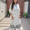 Cotton Dobby Anarkali 3PC Set