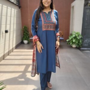 Modal Muslin 3PC Suit Set