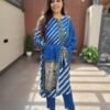 Pure Muslin Leheriya 3PC Suit Set