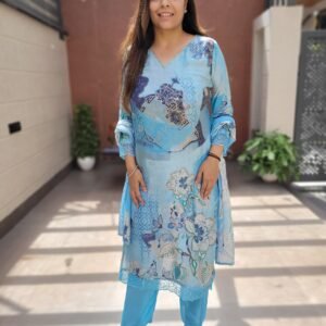 Pure Muslin 3PC Suit Set