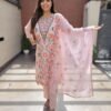 Pure Organza Embroidered 3PC Suit Set