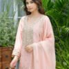 Partywear Suit Set with Divider Bottom