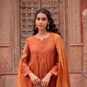 Mul Chanderi Suit Set