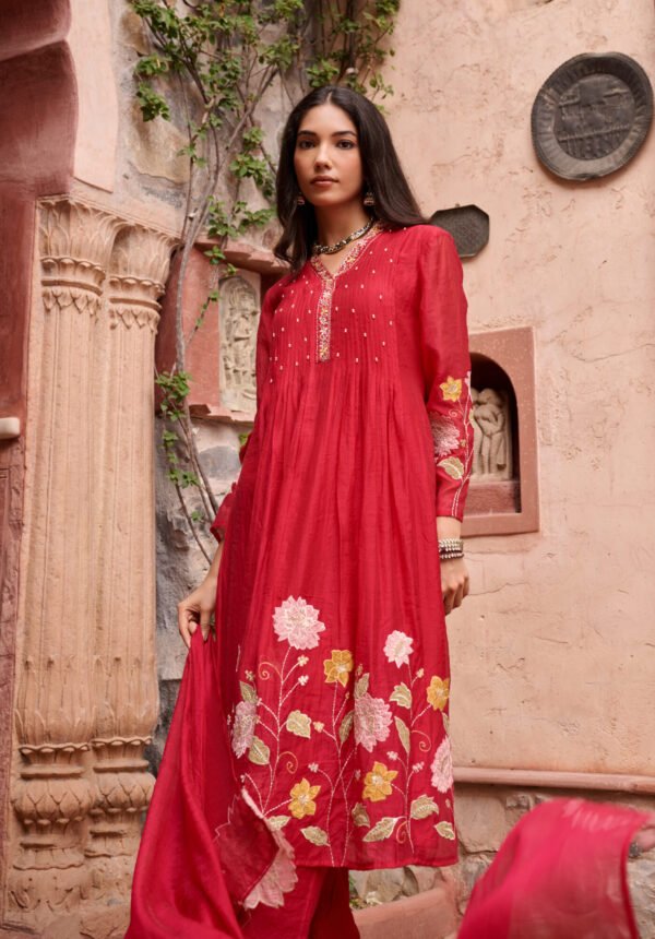 Mul Chanderi Suit Set
