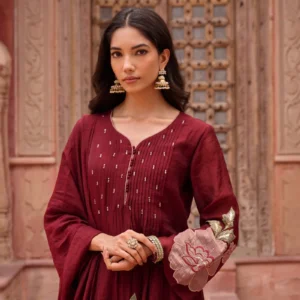 Mul Chanderi Suit Set