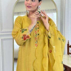 A-Line Mul Chanderi