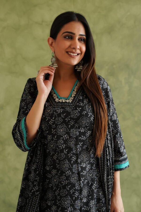 Cotton 3PC Set with Zari Work