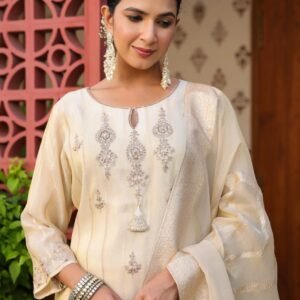 Tissue Jacquard Partywear Suit