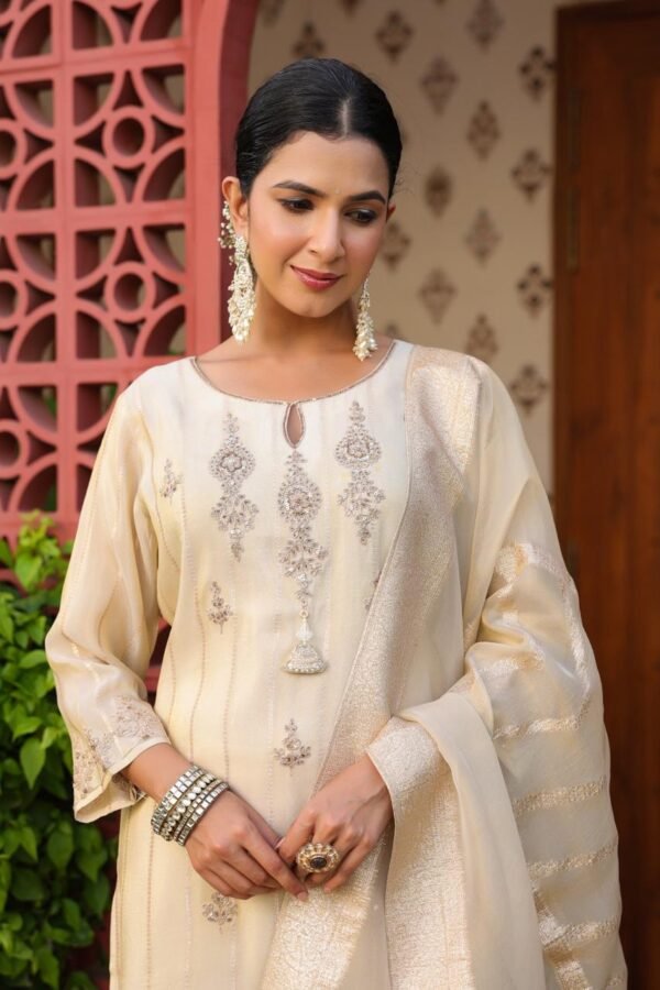 Tissue Jacquard Partywear Suit