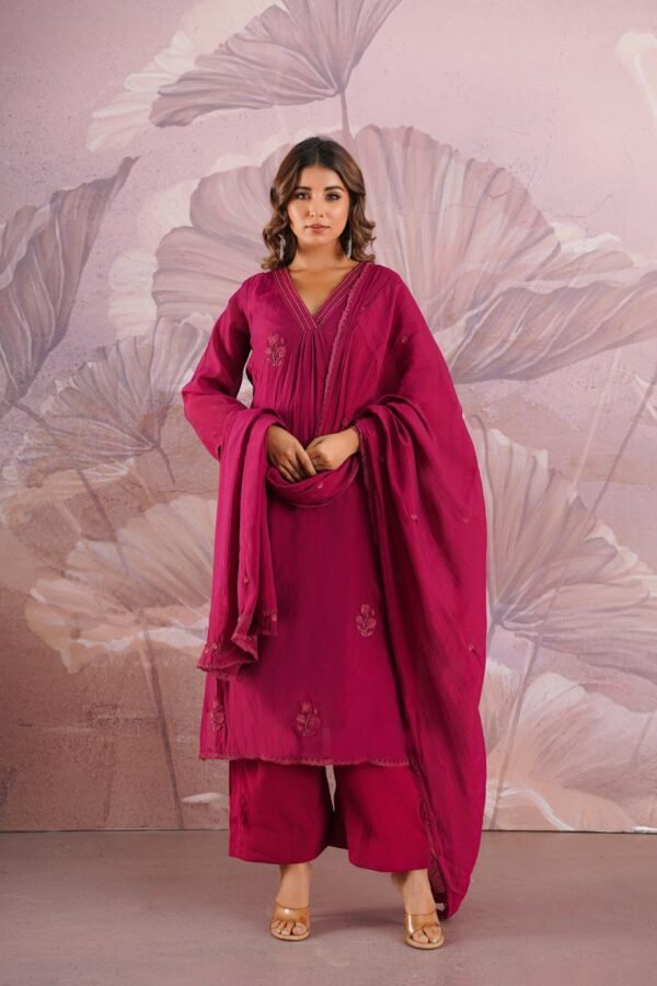 Embroidered 3PC Suit Set