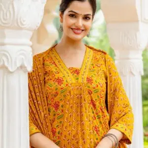 Cotton 3PC Suit Set with Handwork
