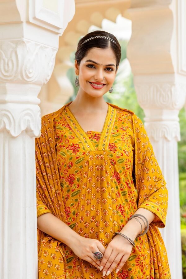 Cotton 3PC Suit Set with Handwork