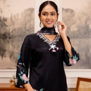 Natural Crepe 3PC Suit Set