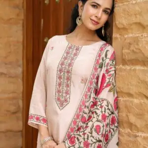 Natural Crepe 3PC Suit Set