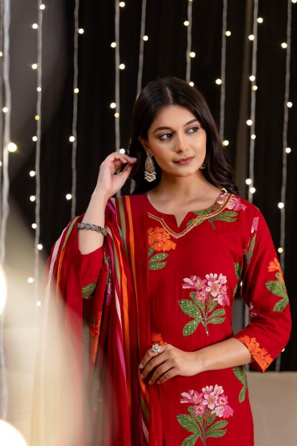 Short Kurta & Divider 3PC Set