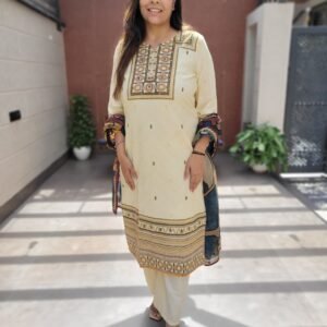 Linen Flex Kalamkari 3PC Set