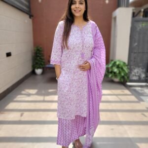 Cotton 3PC Set with Handwork