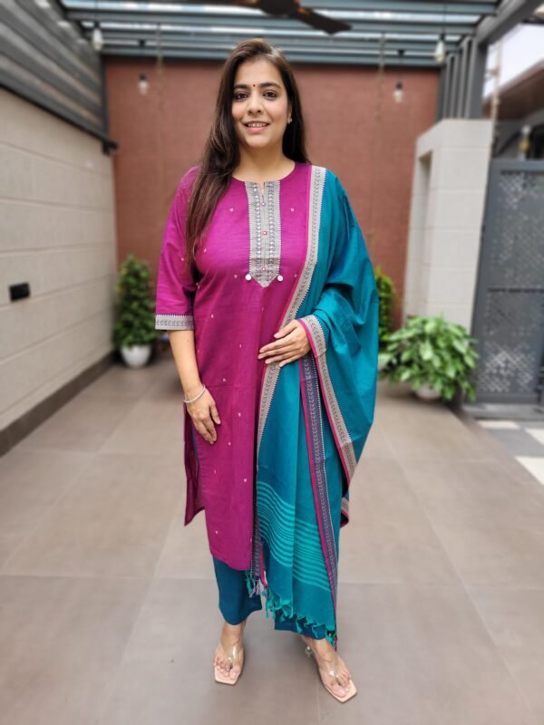 Handloom Cotton 3PC Suit Set