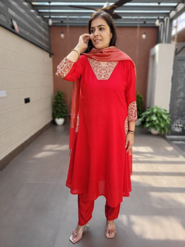 Mul Chanderi 3PC Suit Set