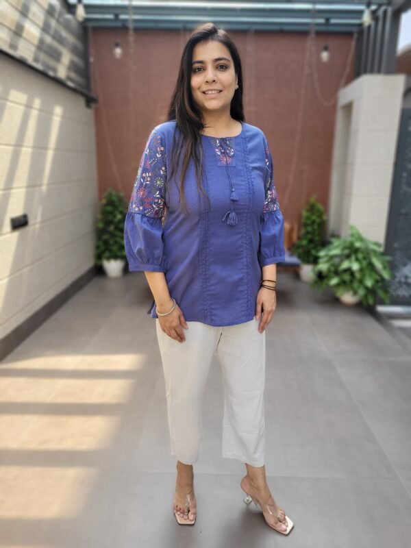 Cotton Flex with Balloon Sleeves